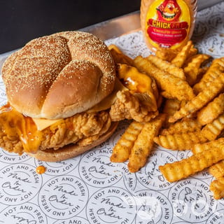 Crunchy Honey Hot Burger