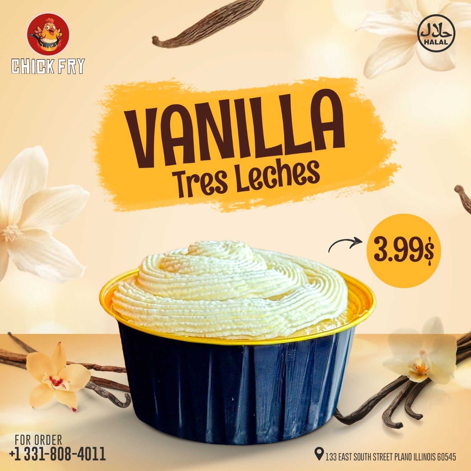 Tres Leches Vanilla 6oz.
