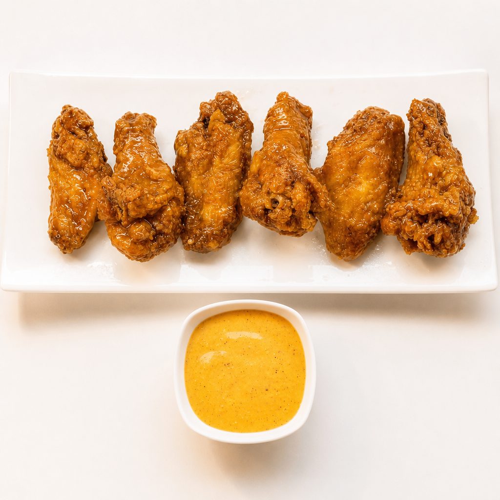 Mango Habanero Wings (6 Pieces).