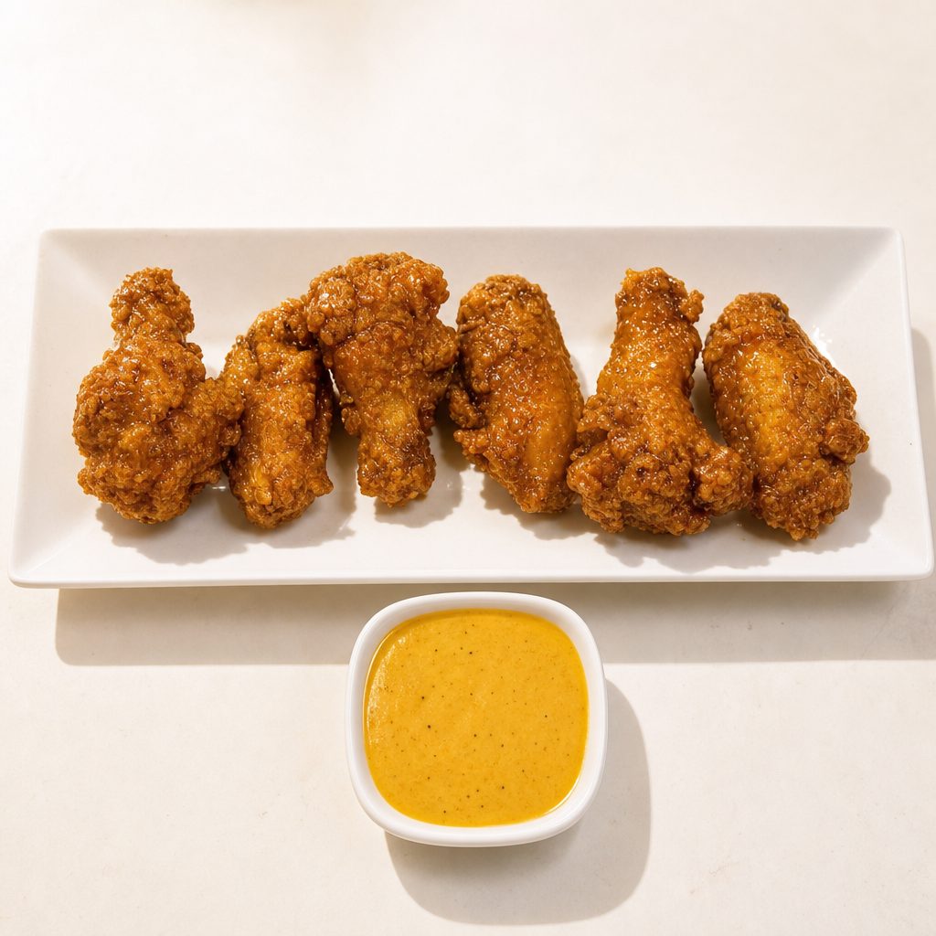 Buffalo Crunchy Wings (6 Pieces).