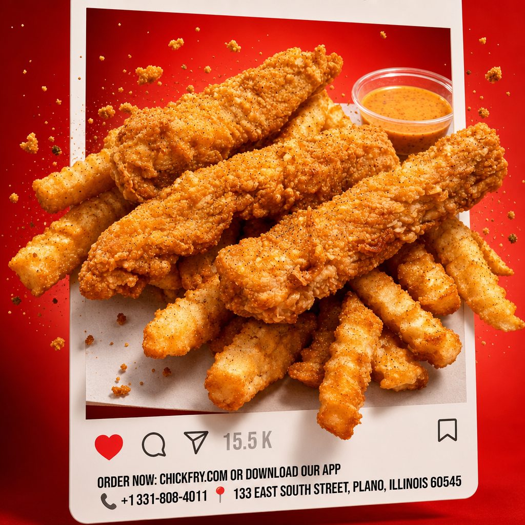 3Pcs Tenders With Fries.