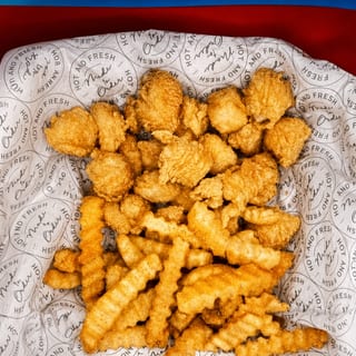 Pop Corn Chicken with Fries